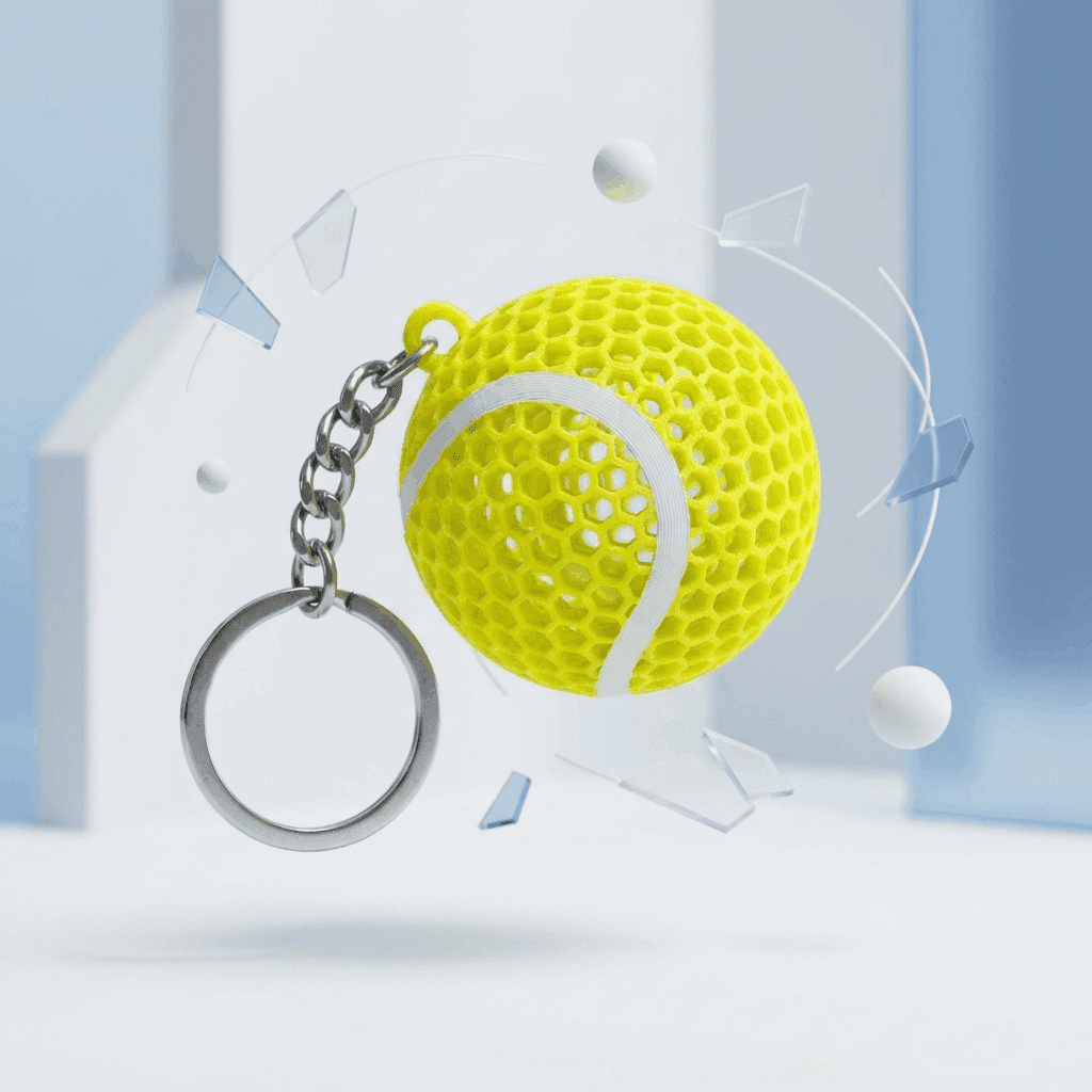 Buy Tennis Ball Keychain - 3D printed keyrings online India