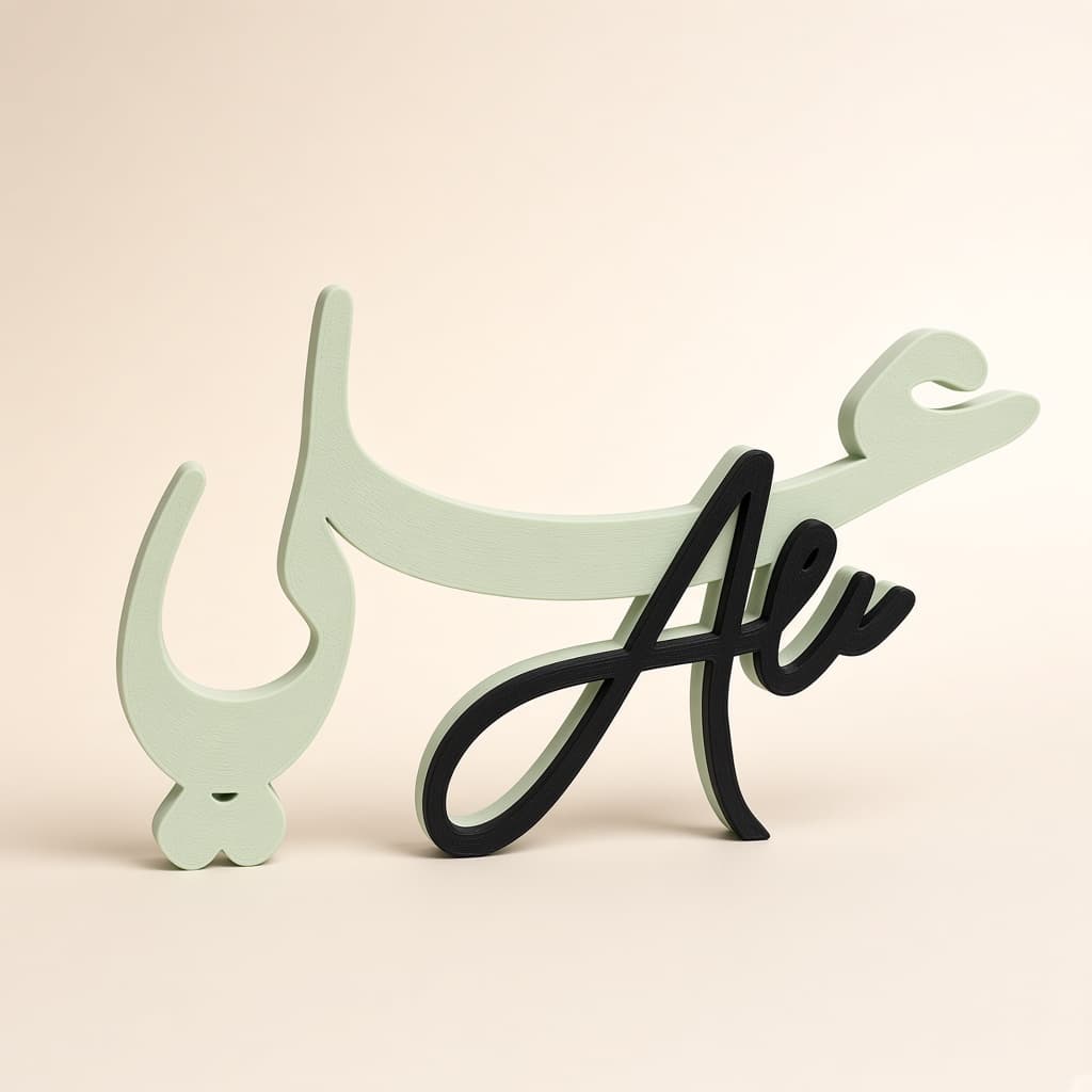 Personalized Bilingual Name Sign — view 1