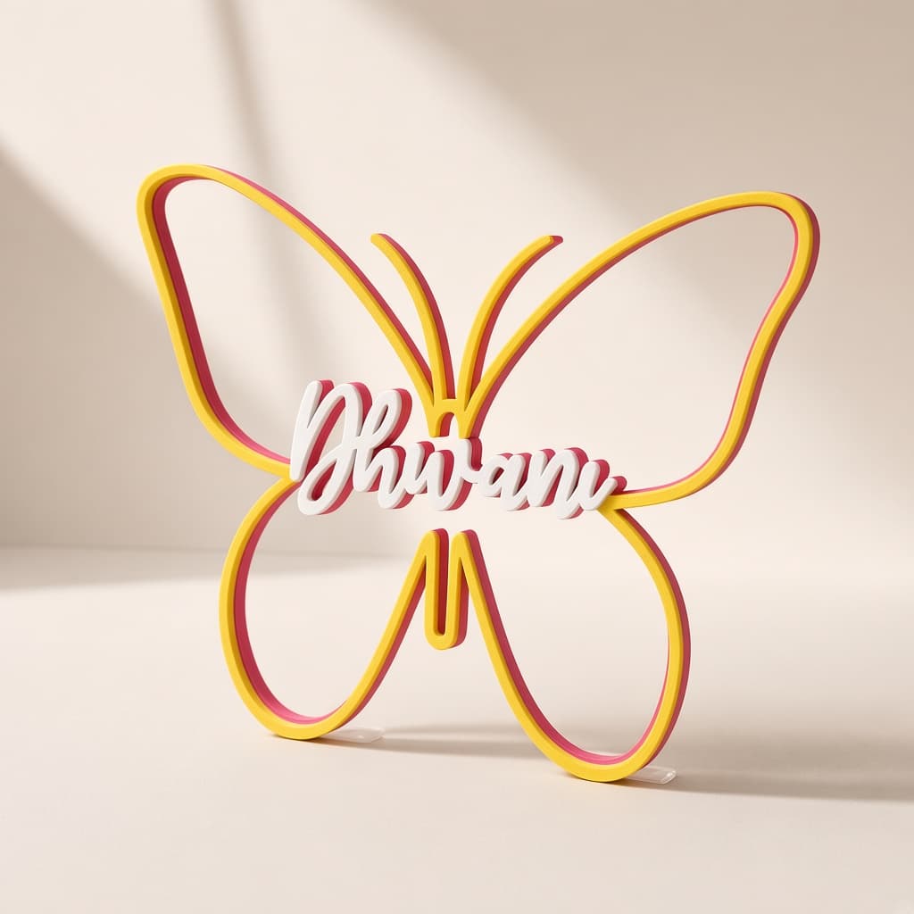 Personalized Butterfly Name Sign thumbnail 2