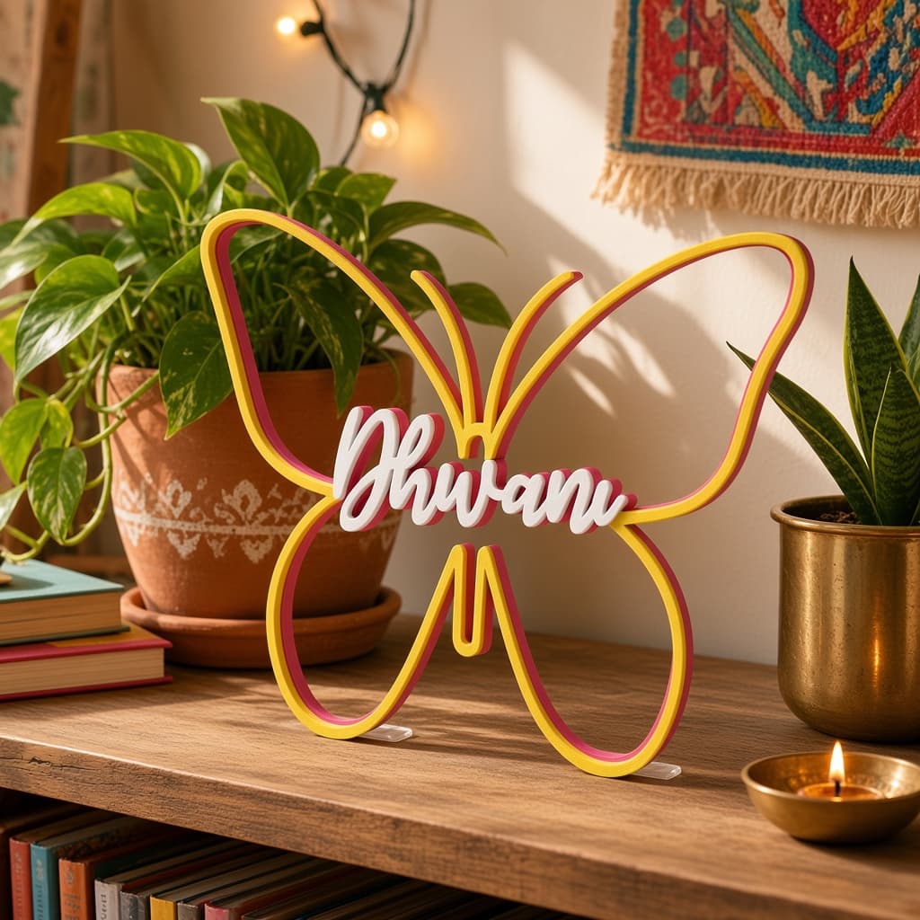 Personalized Butterfly Name Sign thumbnail 3