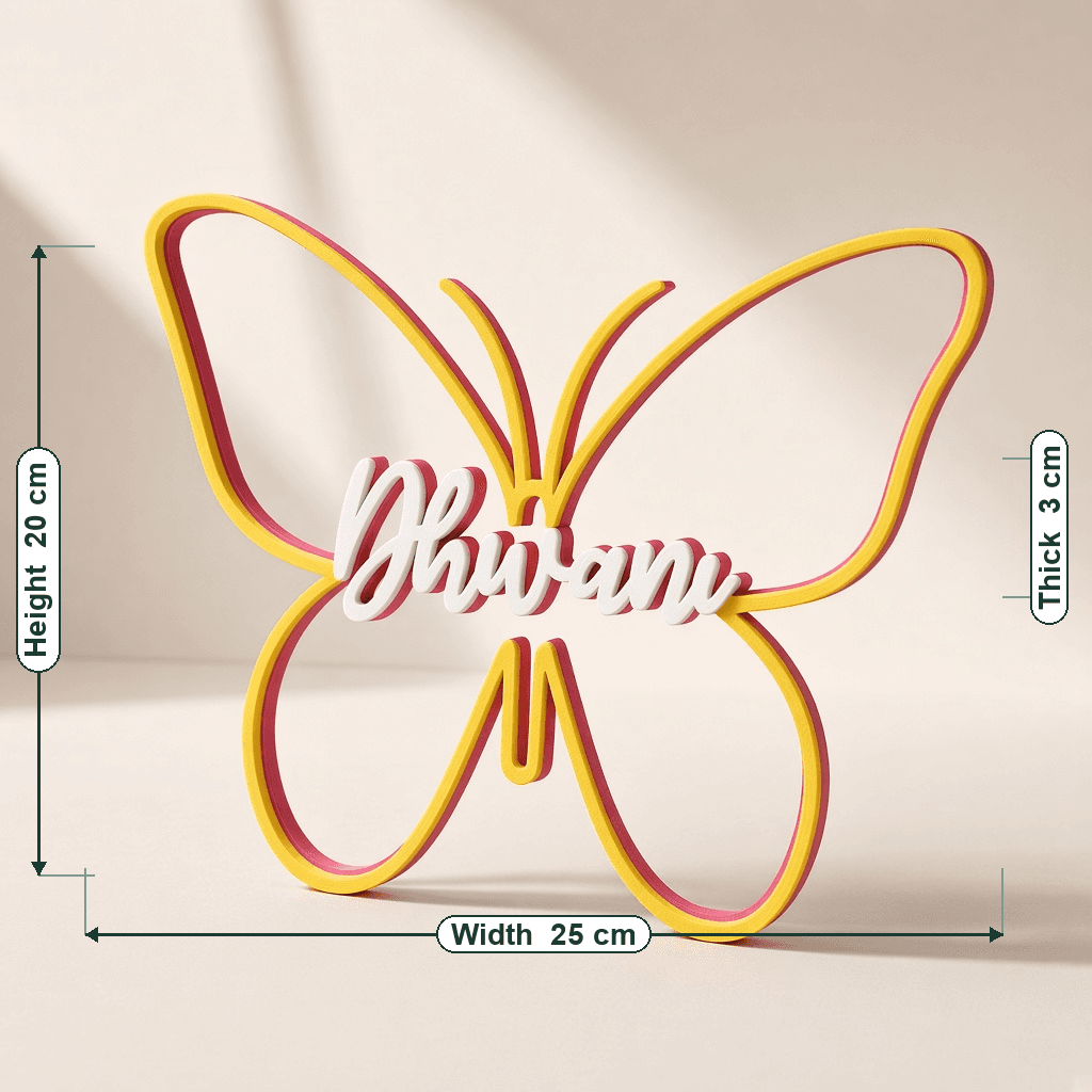 Personalized Butterfly Name Sign thumbnail 5