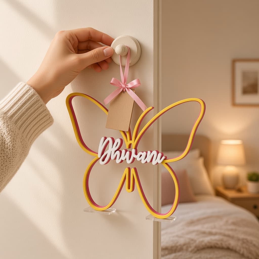 Personalized Butterfly Name Sign thumbnail 6