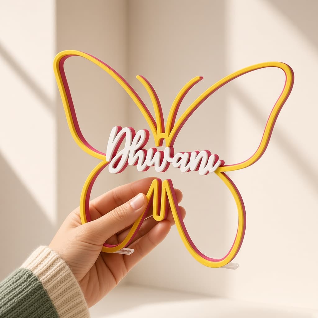 Personalized Butterfly Name Sign thumbnail 8