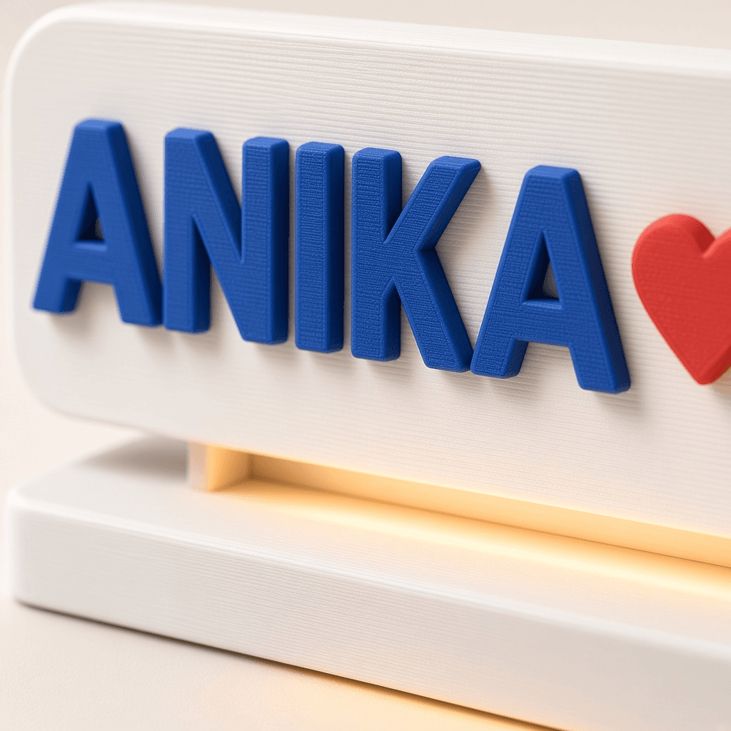 Dual Name Plank with Light thumbnail 4
