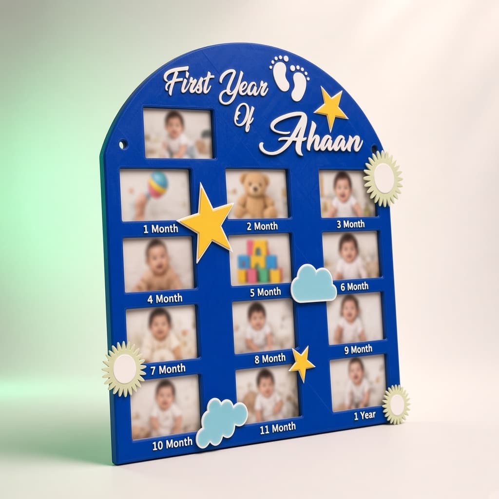 Personalized First Year Photo Board thumbnail 2