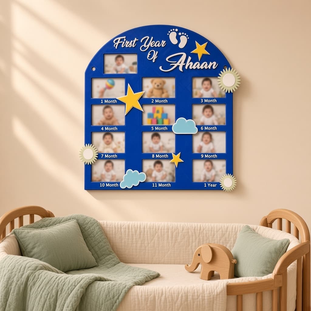 Personalized First Year Photo Board thumbnail 3
