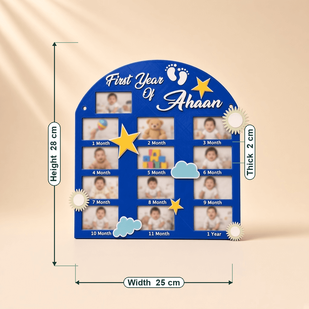 Personalized First Year Photo Board thumbnail 5