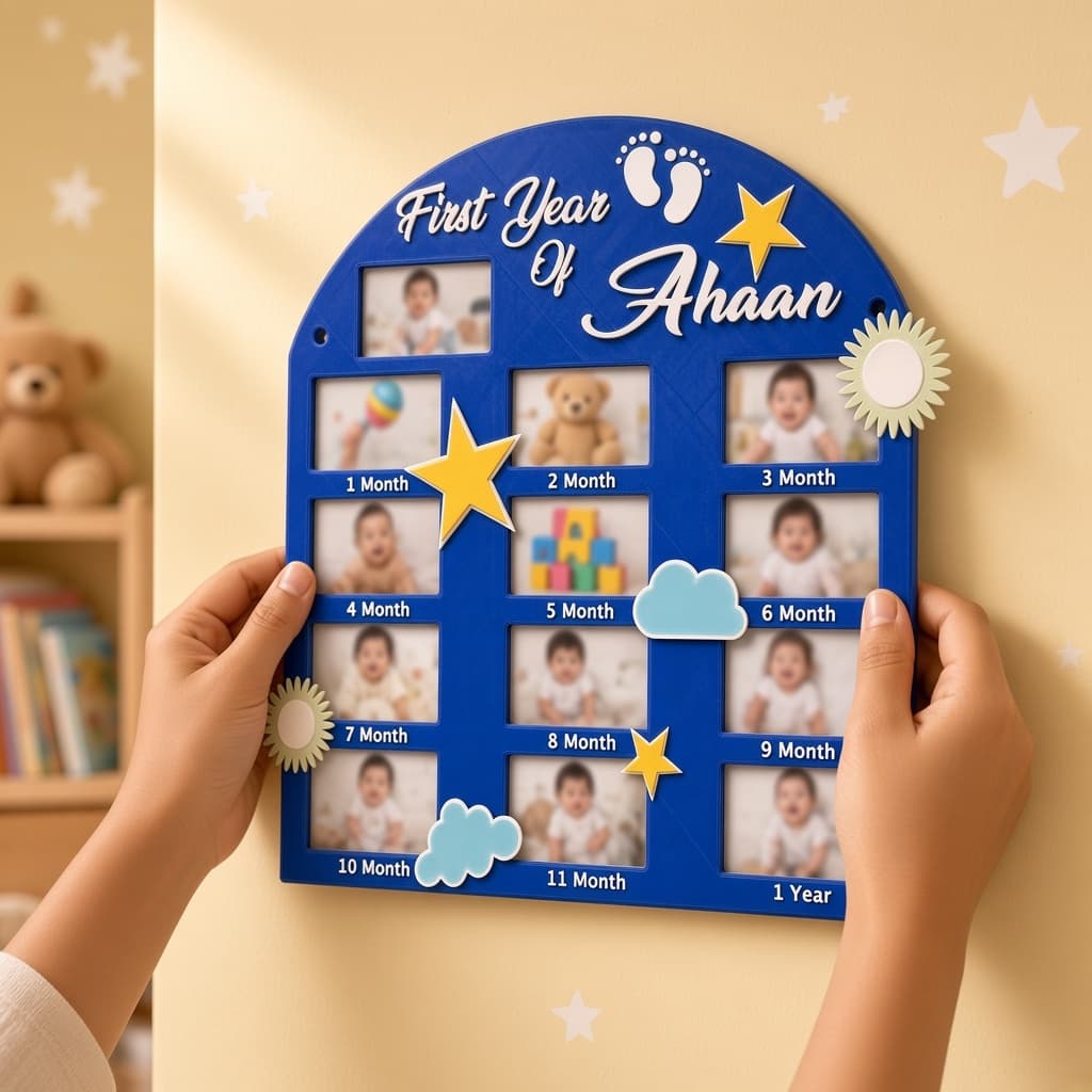 Personalized First Year Photo Board thumbnail 6