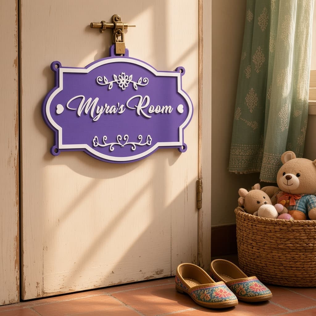 Personalized Kids Room Door Nameplate thumbnail 3