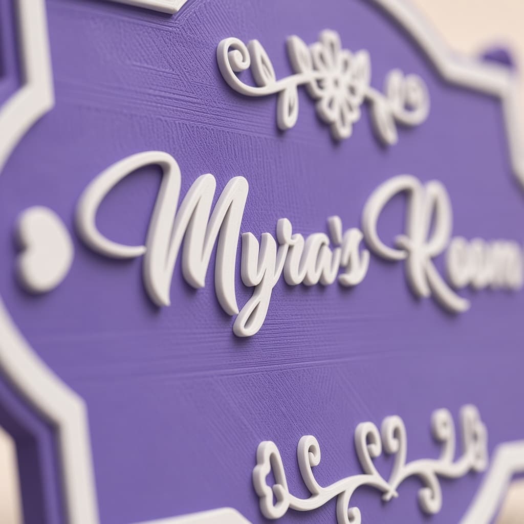 Personalized Kids Room Door Nameplate thumbnail 4