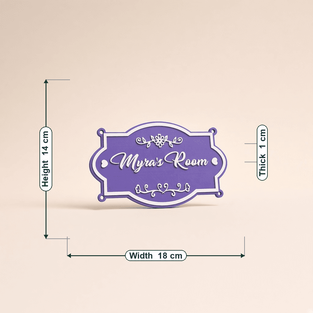 Personalized Kids Room Door Nameplate thumbnail 5