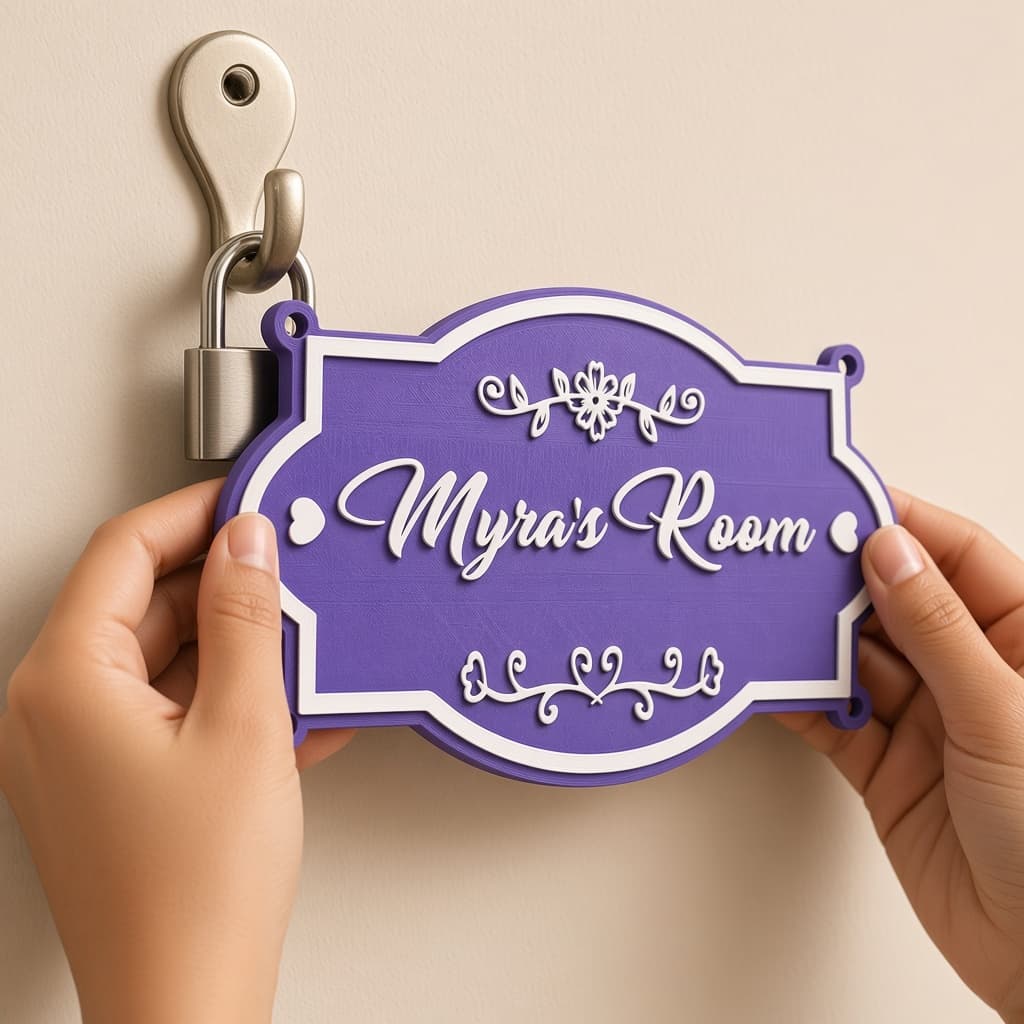 Personalized Kids Room Door Nameplate thumbnail 6