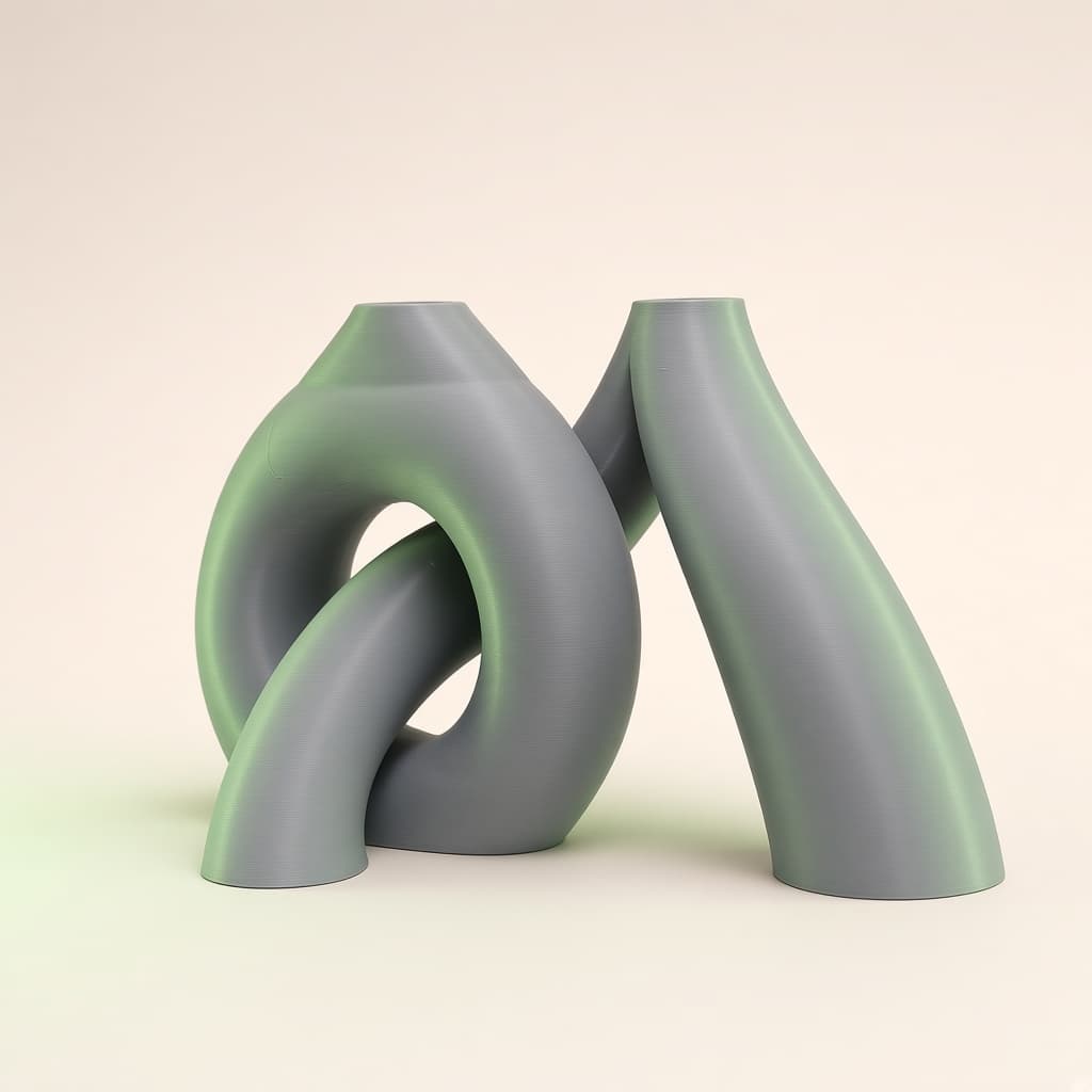 Abstract Twisted Loop Sculpture thumbnail 2