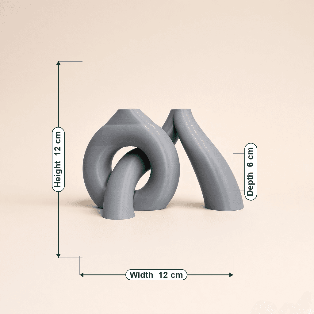 Abstract Twisted Loop Sculpture thumbnail 5