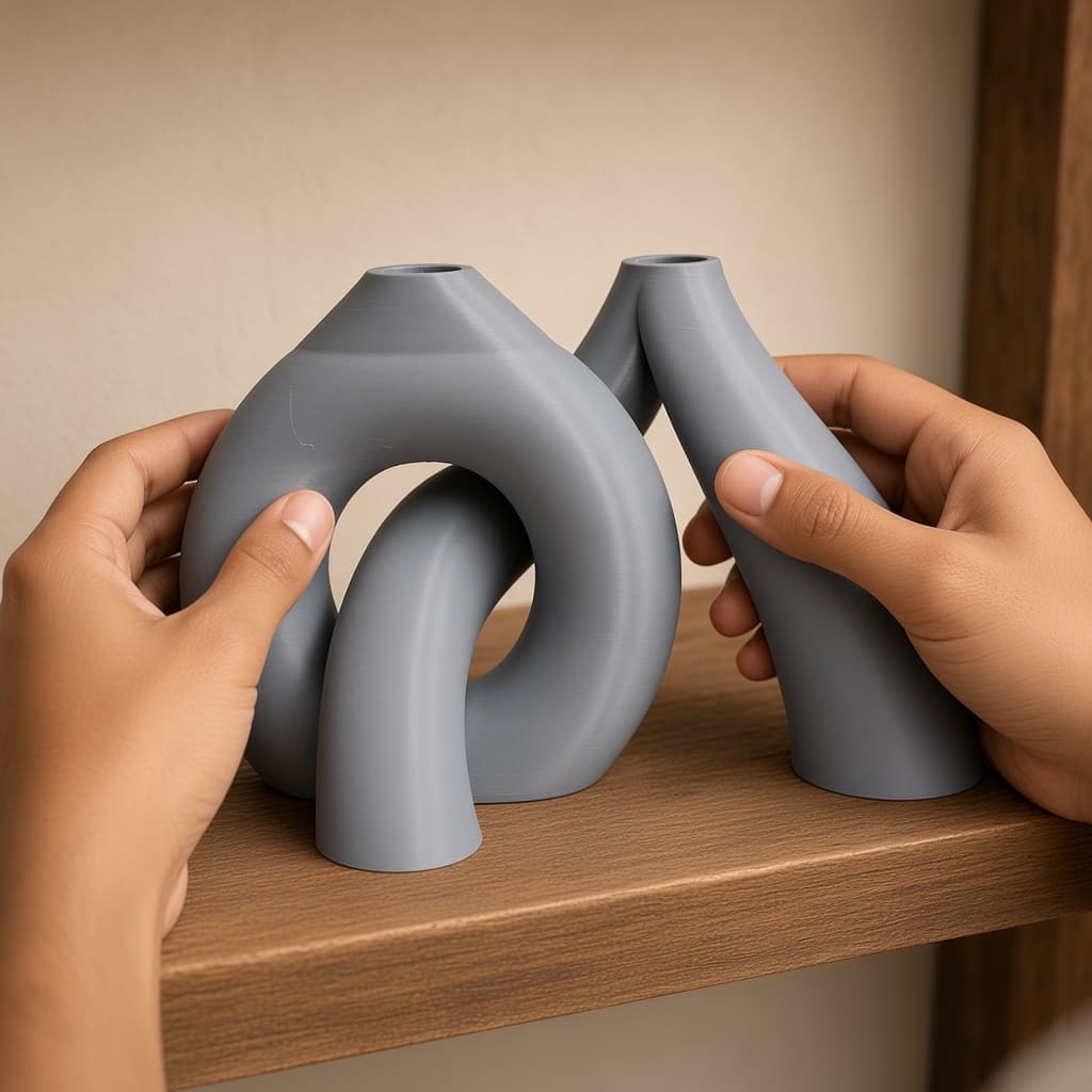 Abstract Twisted Loop Sculpture thumbnail 6