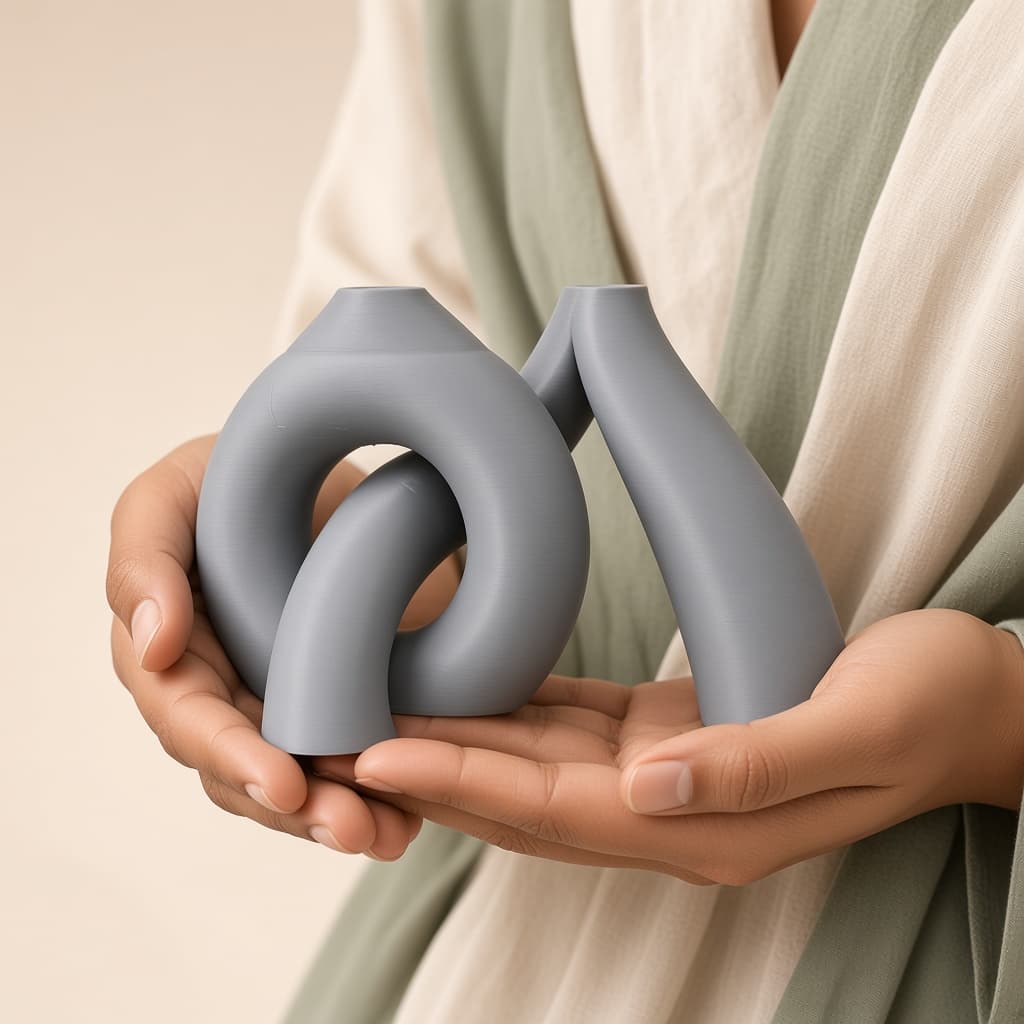 Abstract Twisted Loop Sculpture thumbnail 8