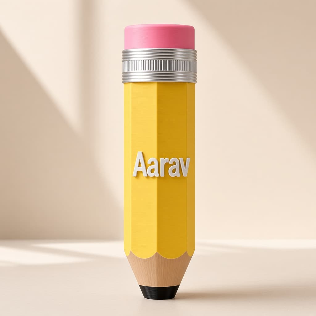 Personalized Giant Name Pencil — view 1