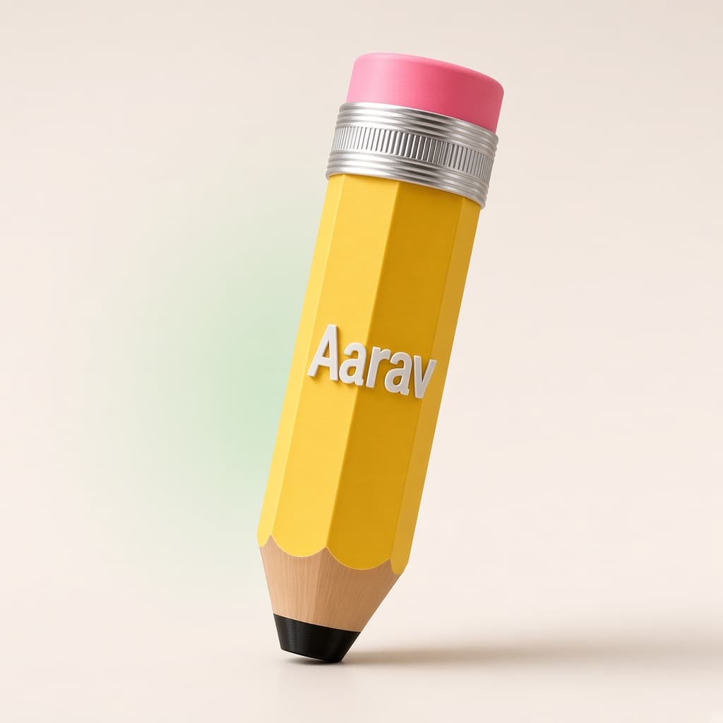 Personalized Giant Name Pencil thumbnail 2