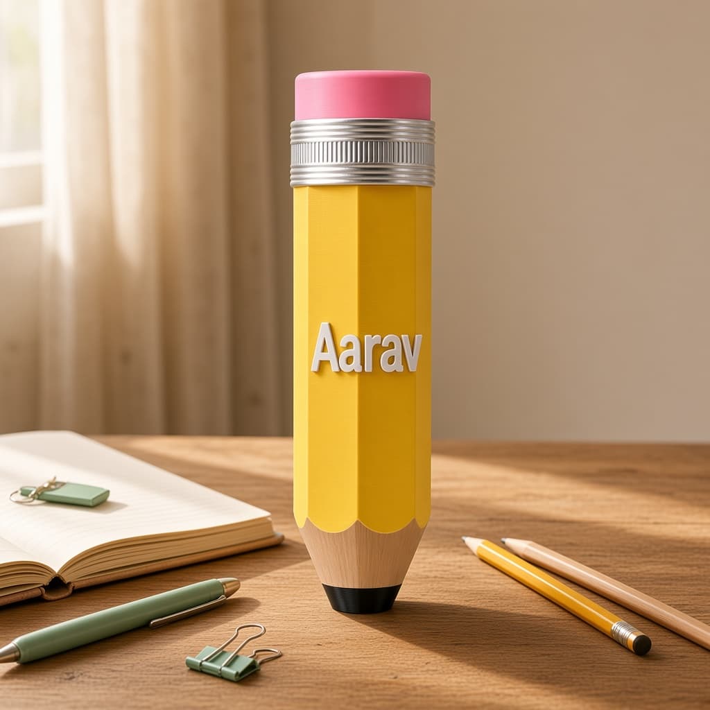 Personalized Giant Name Pencil thumbnail 3