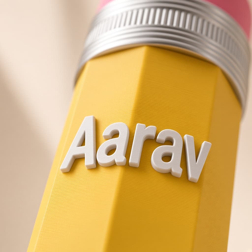 Personalized Giant Name Pencil thumbnail 4