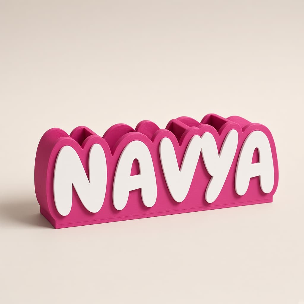 Personalized Name Pen Stand — view 1