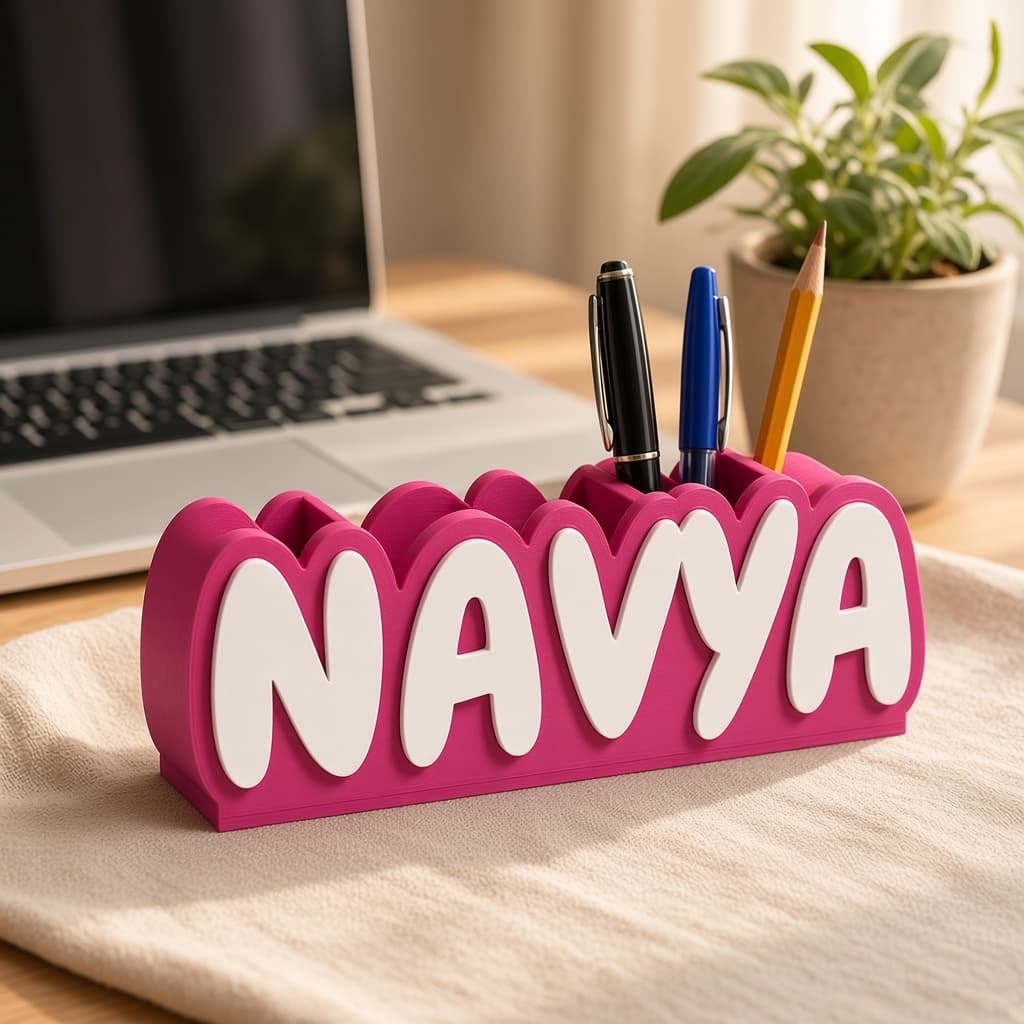 Personalized Name Pen Stand thumbnail 3