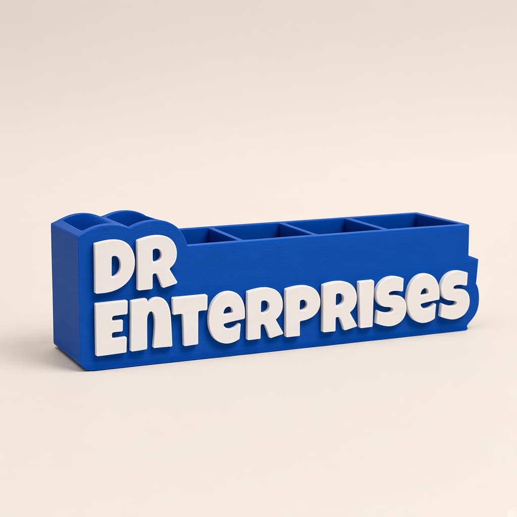 Personalized Office Name Pen Stand — view 1