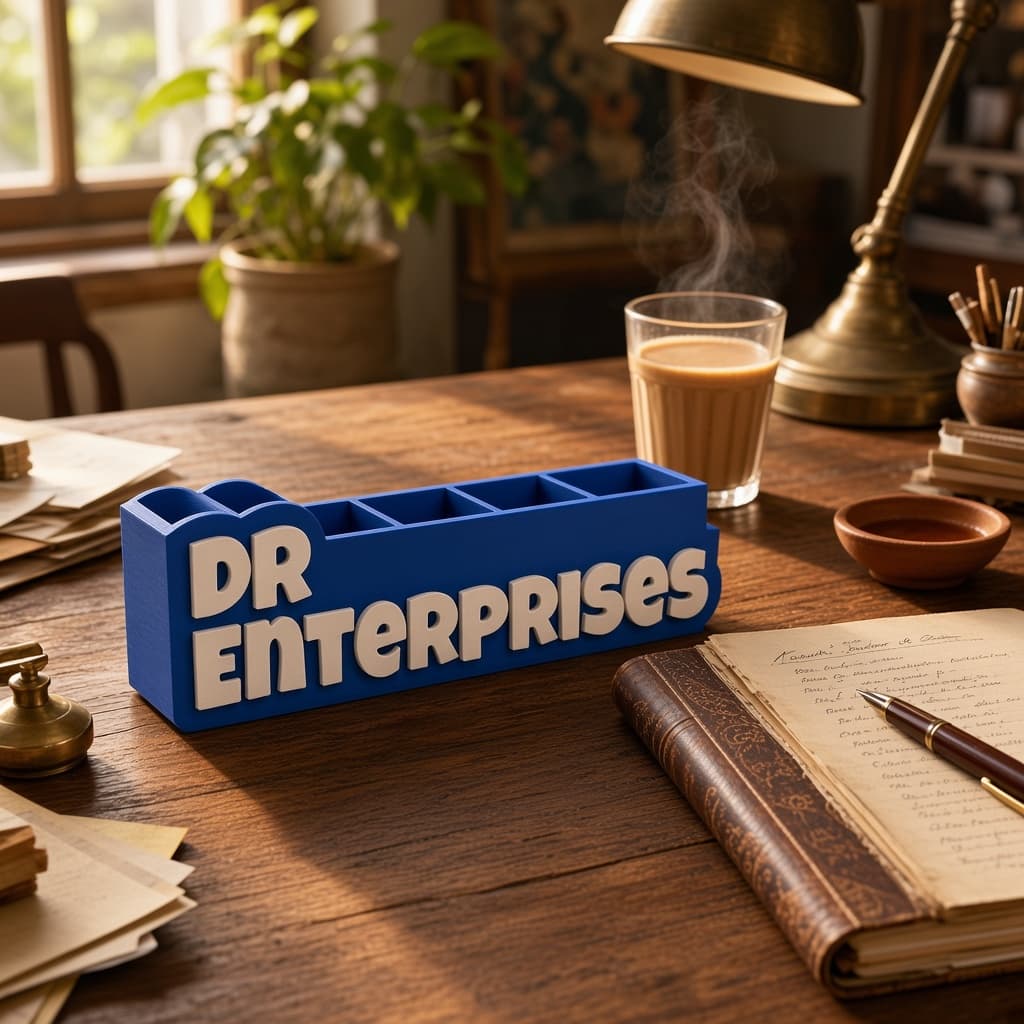 Personalized Office Name Pen Stand thumbnail 3