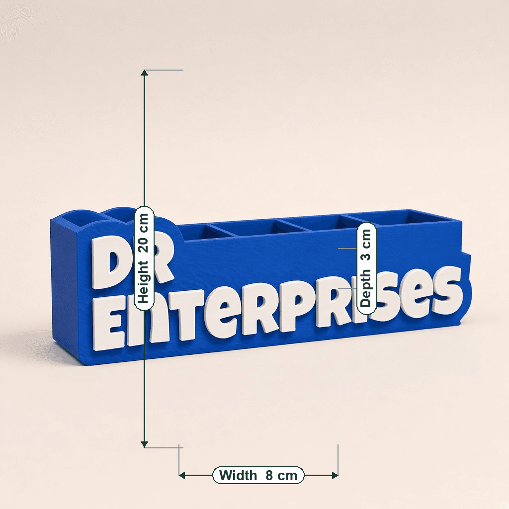 Personalized Office Name Pen Stand thumbnail 5