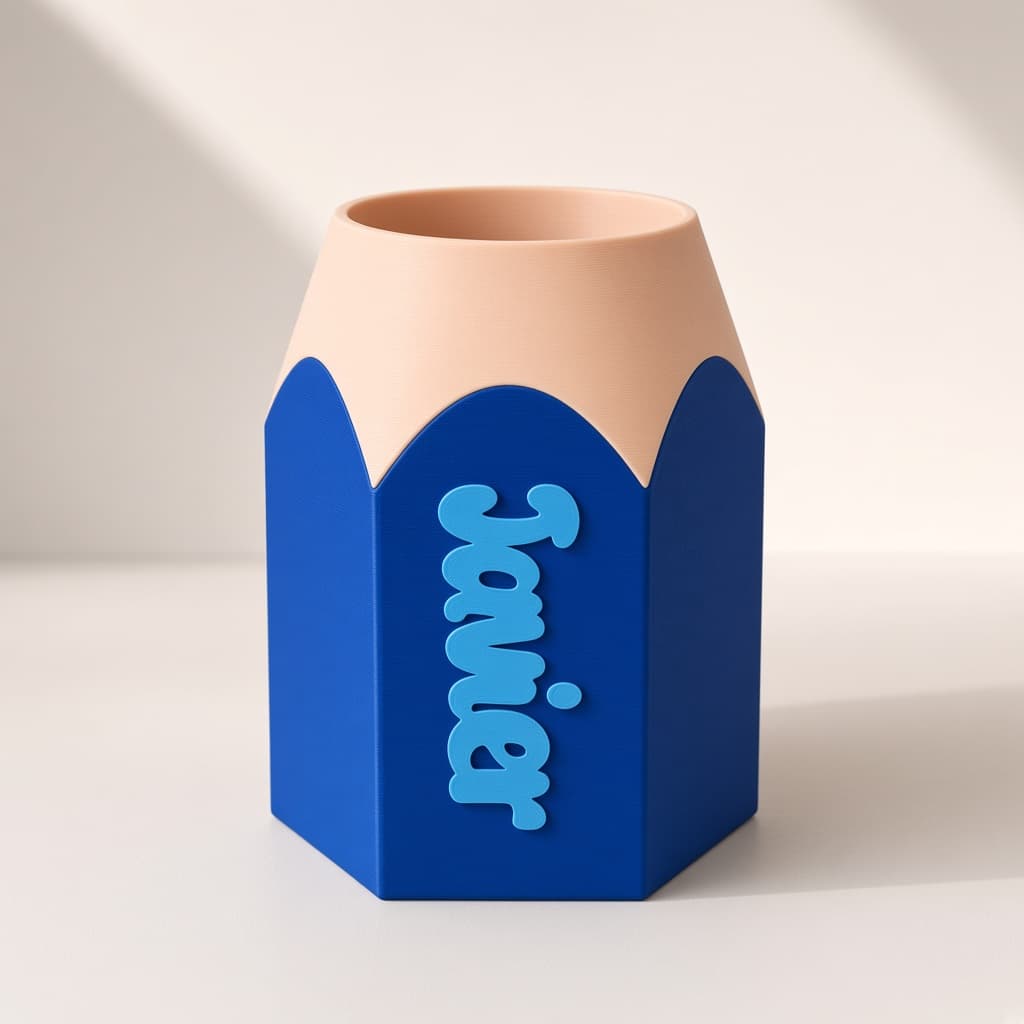 Personalized Pencil Shape Pen Stand — view 1