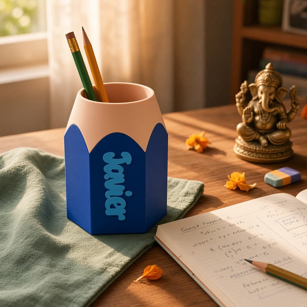 Personalized Pencil Shape Pen Stand thumbnail 3