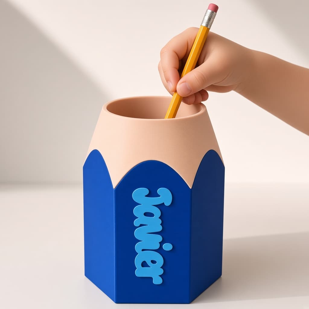Personalized Pencil Shape Pen Stand thumbnail 6