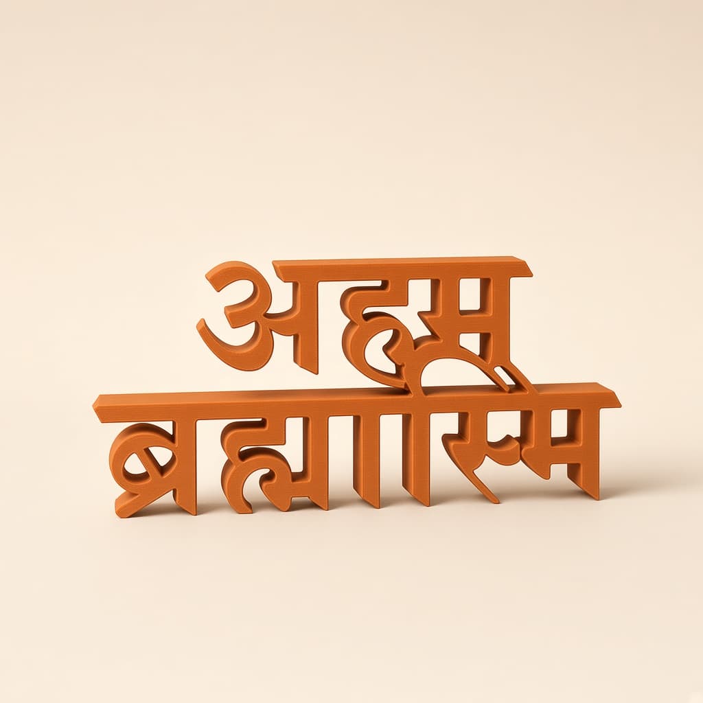 Aham Brahmasmi Wall Sign — view 1