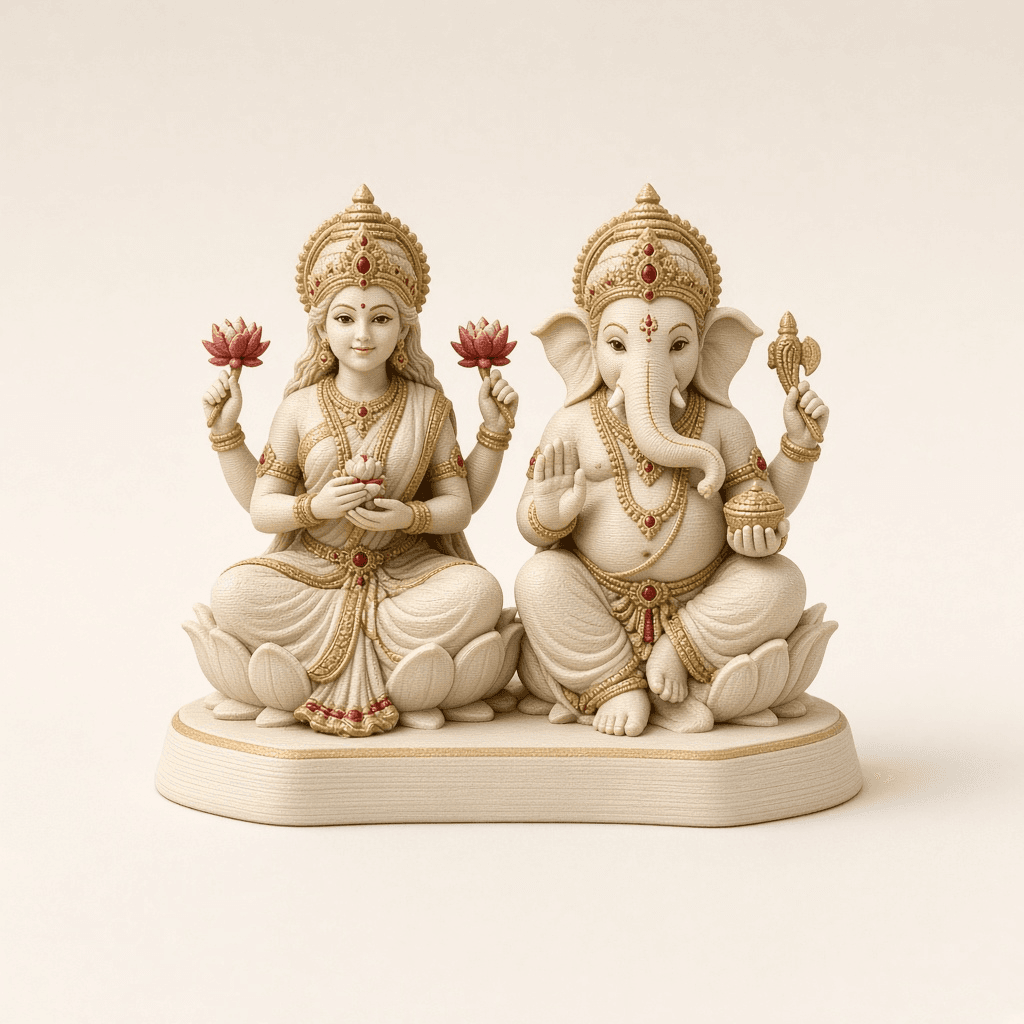 Laxmi Ganesh Pair Idol thumbnail 8