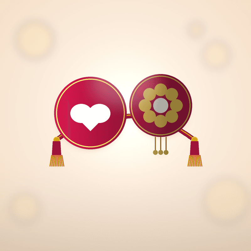 Buy Bhaiya Bhabhi Rakhi Set – Customised Lumba Rakhi (Set of 2) - 3D printed rakhi online India