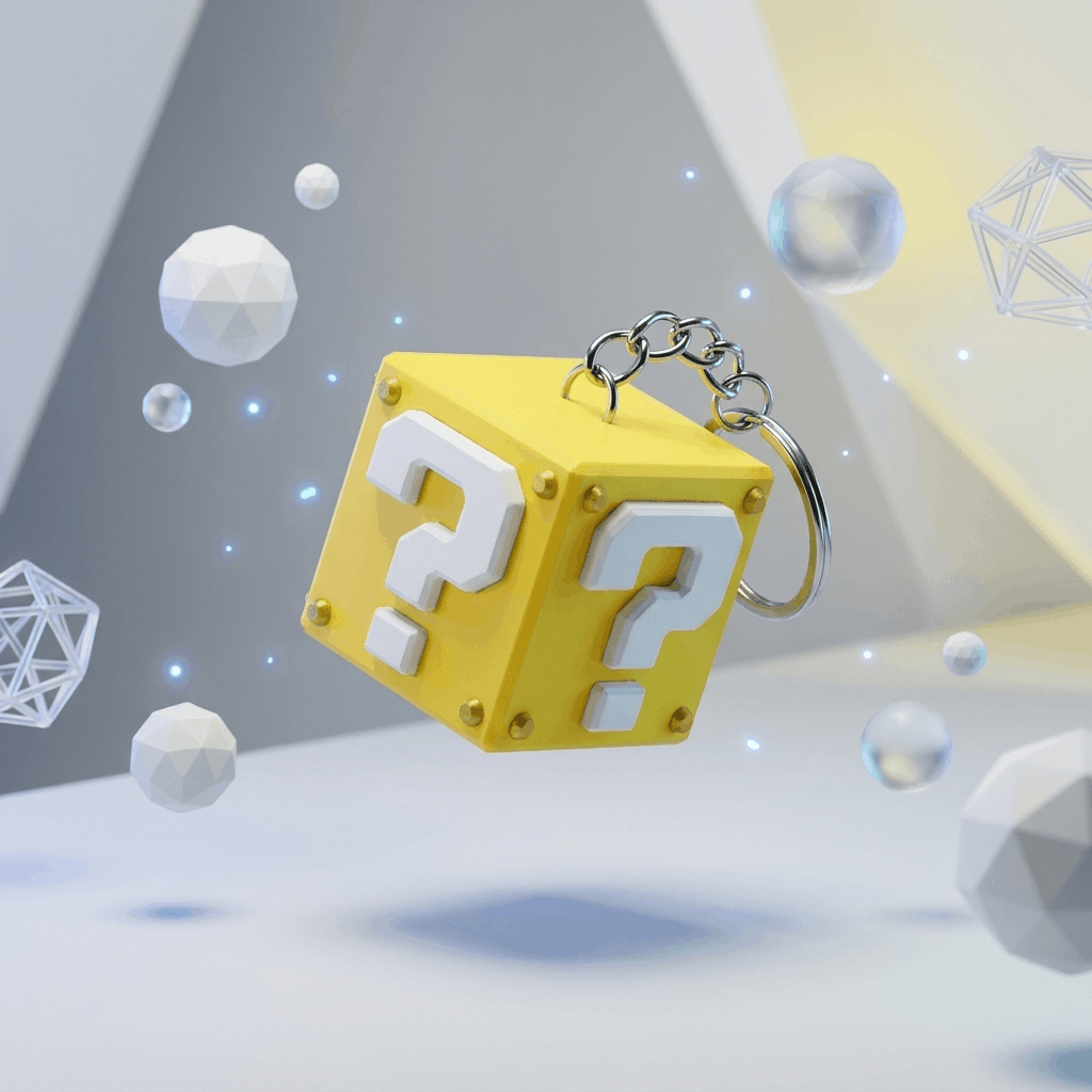 Question Block Keychain