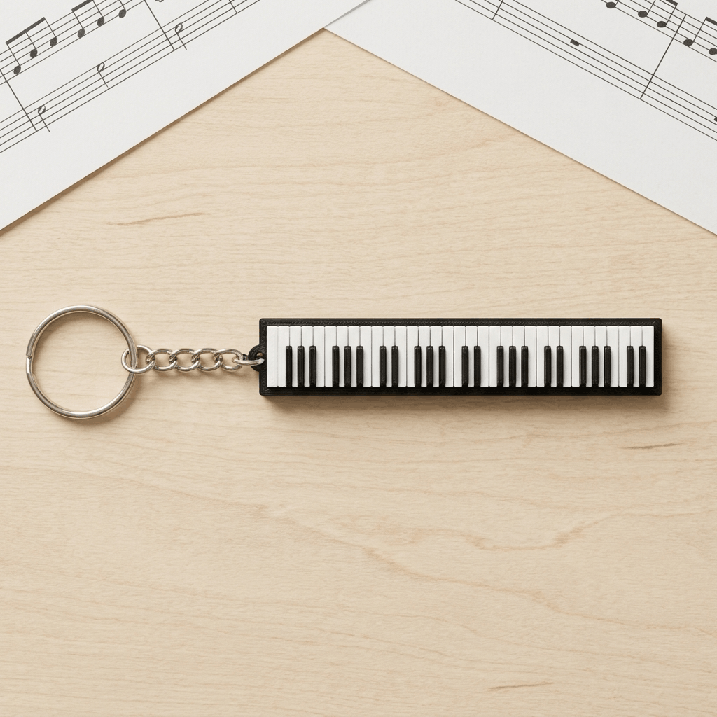 Piano Keys Keychain