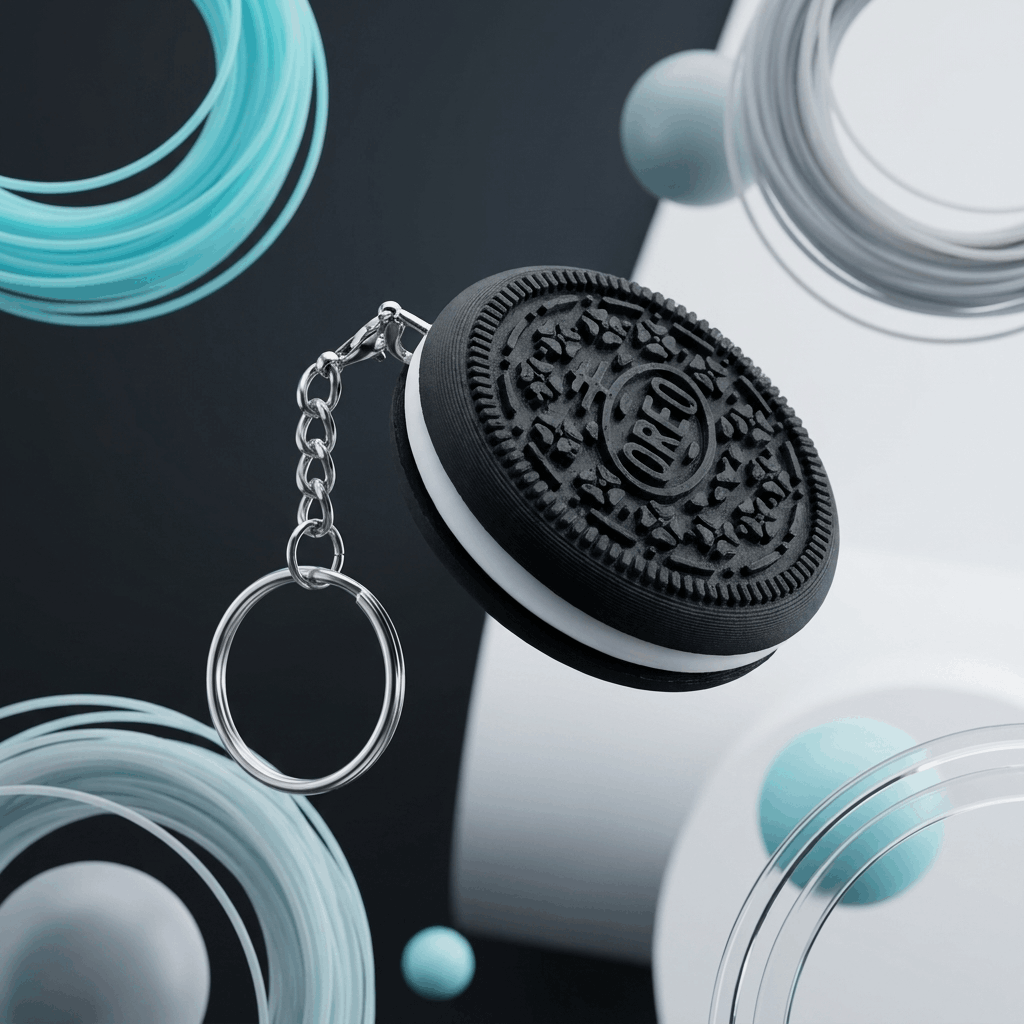 Oreo Cookie Keychain