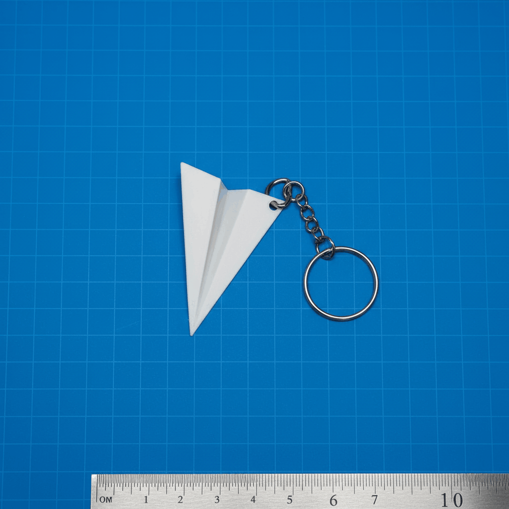 Paper Airplane Keychain